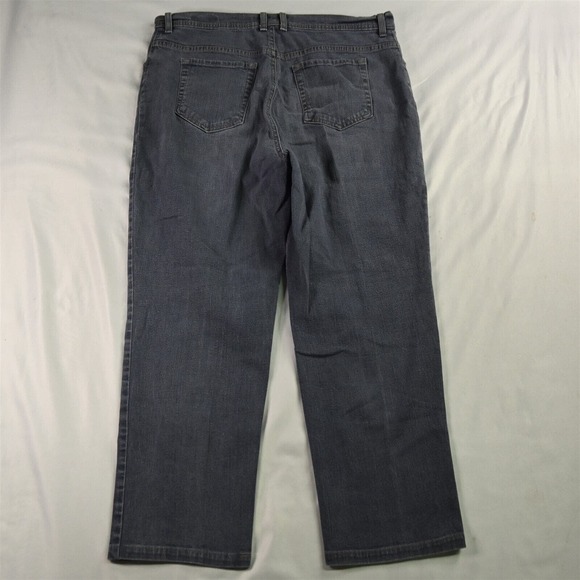 Gloria Vanderbilt 14 Short Amanda Classic Taper Gray Stretch Denim Womens Jeans - Picture 9 of 9